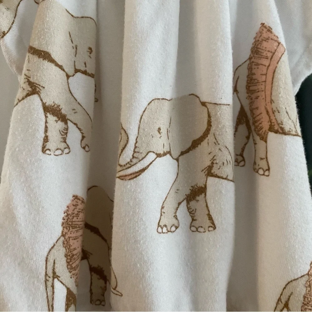 Milkbarn Elephant Tutus Organic Bamboo Top 3-6 months